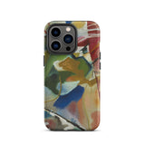 Painting with Green Center - Vasily Kandinsky Iphone Case, 13 Pro / Matte, Abstract Art Phone Case