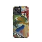 Painting with Green Center - Vasily Kandinsky Iphone Case, 14 / Tough Phone, Abstract Art Phone Case