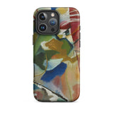 Painting with Green Center - Vasily Kandinsky Iphone Case, 16 Pro Max / Matte, Abstract Art Iphone Case