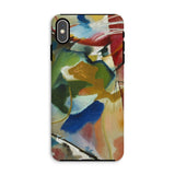 Painting with Green Center - Vasily Kandinsky Iphone Case, Xs Max / Matte, Abstract Art Phone Case Colorful Dynamic Painting Bold