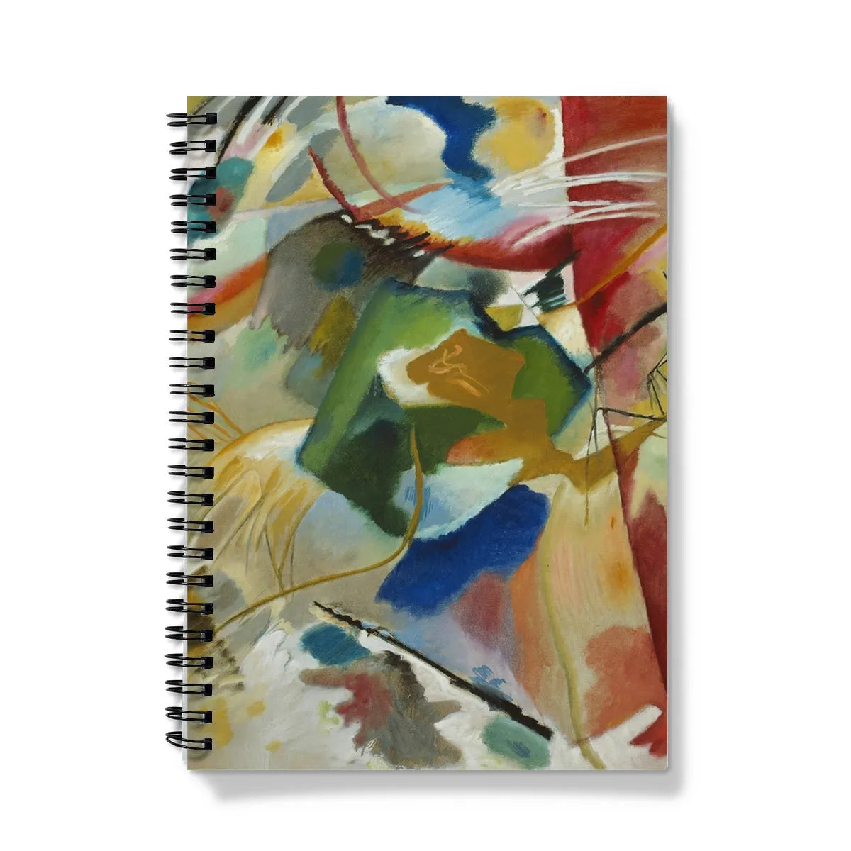 Painting With Green Center By Vasily Kandinsky Notebook - A5 / Graph - Notebooks & Notepads - Aesthetic Art