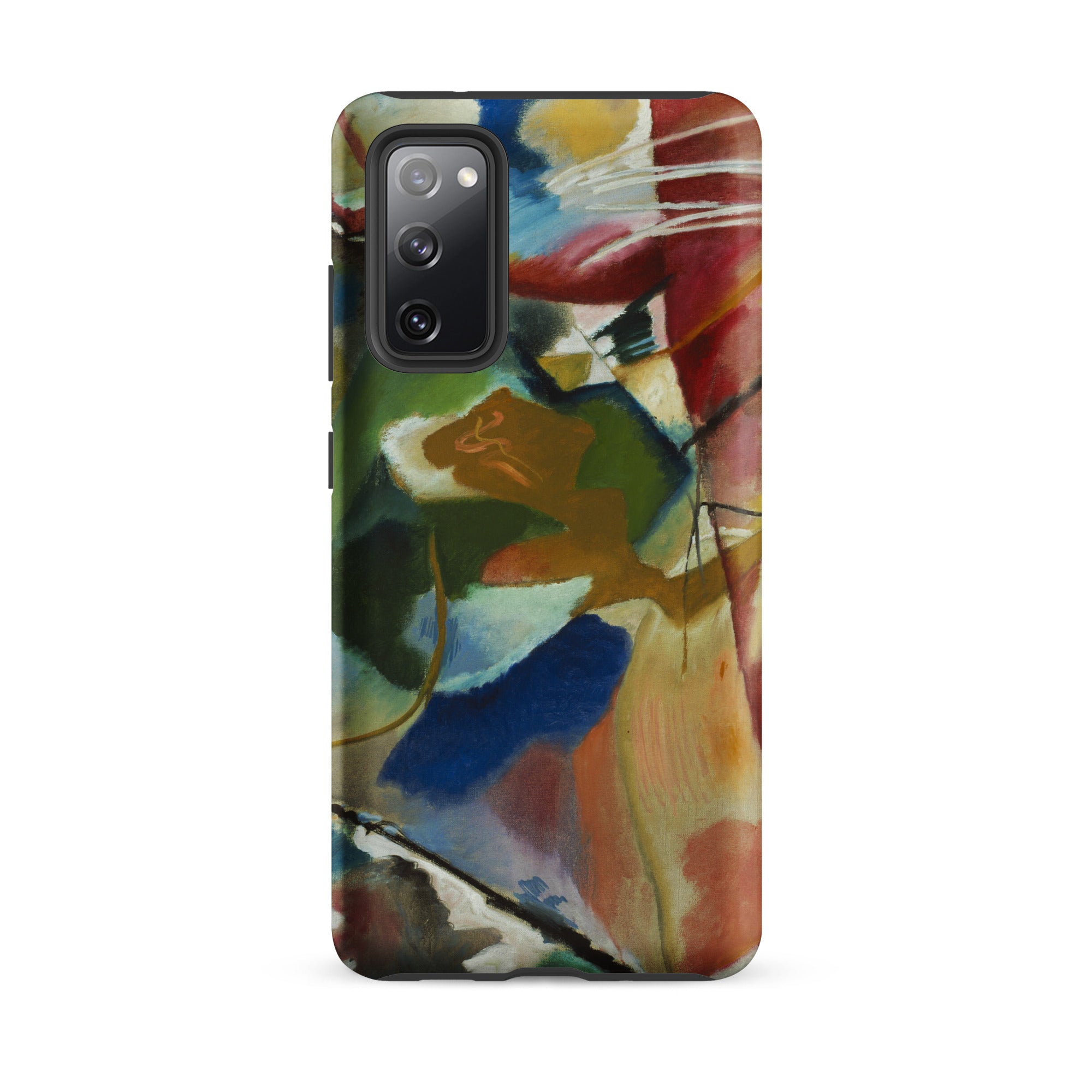 Painting with Green Center Vasily Kandinsky Samsung Case, Galaxy S20 Fe / Matte, Smartphone Case Abstract Art Design