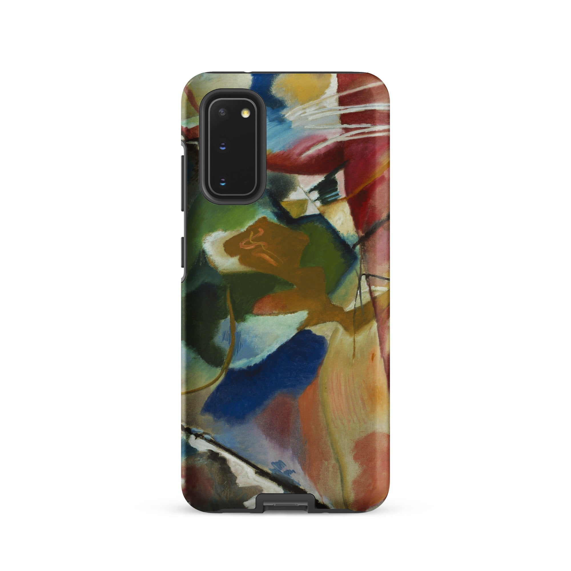 Painting with Green Center Vasily Kandinsky Samsung Case, Galaxy S20 / Matte, Phone Case Abstract Colorful Painterly Design
