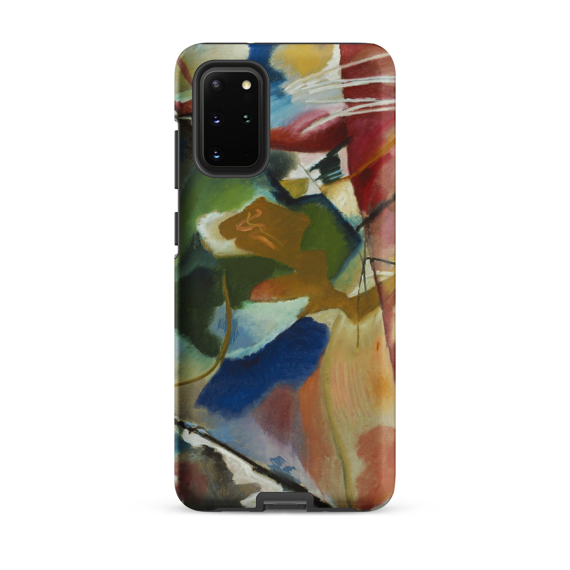 Painting with Green Center Vasily Kandinsky Samsung Case, Galaxy S20 Plus / Matte, Phone Case Abstract Colorful Art Design