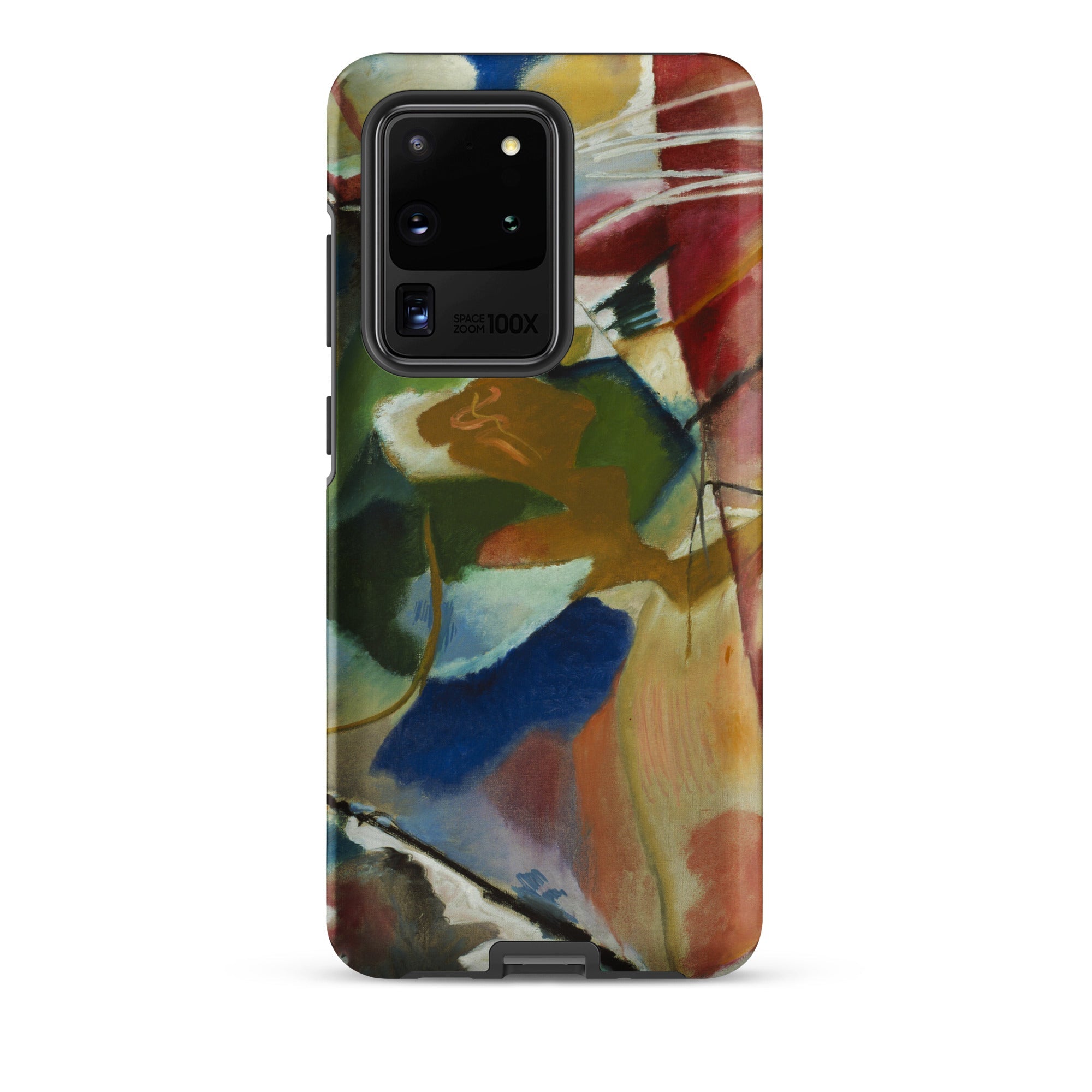 Painting with Green Center Vasily Kandinsky Samsung Case, Galaxy S20 Ultra / Matte, Smartphone Case Abstract Painting Design