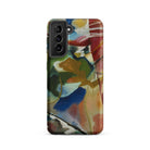 Painting with Green Center Vasily Kandinsky Samsung Case, Galaxy S21 / Matte, Smartphone Abstract Art Case