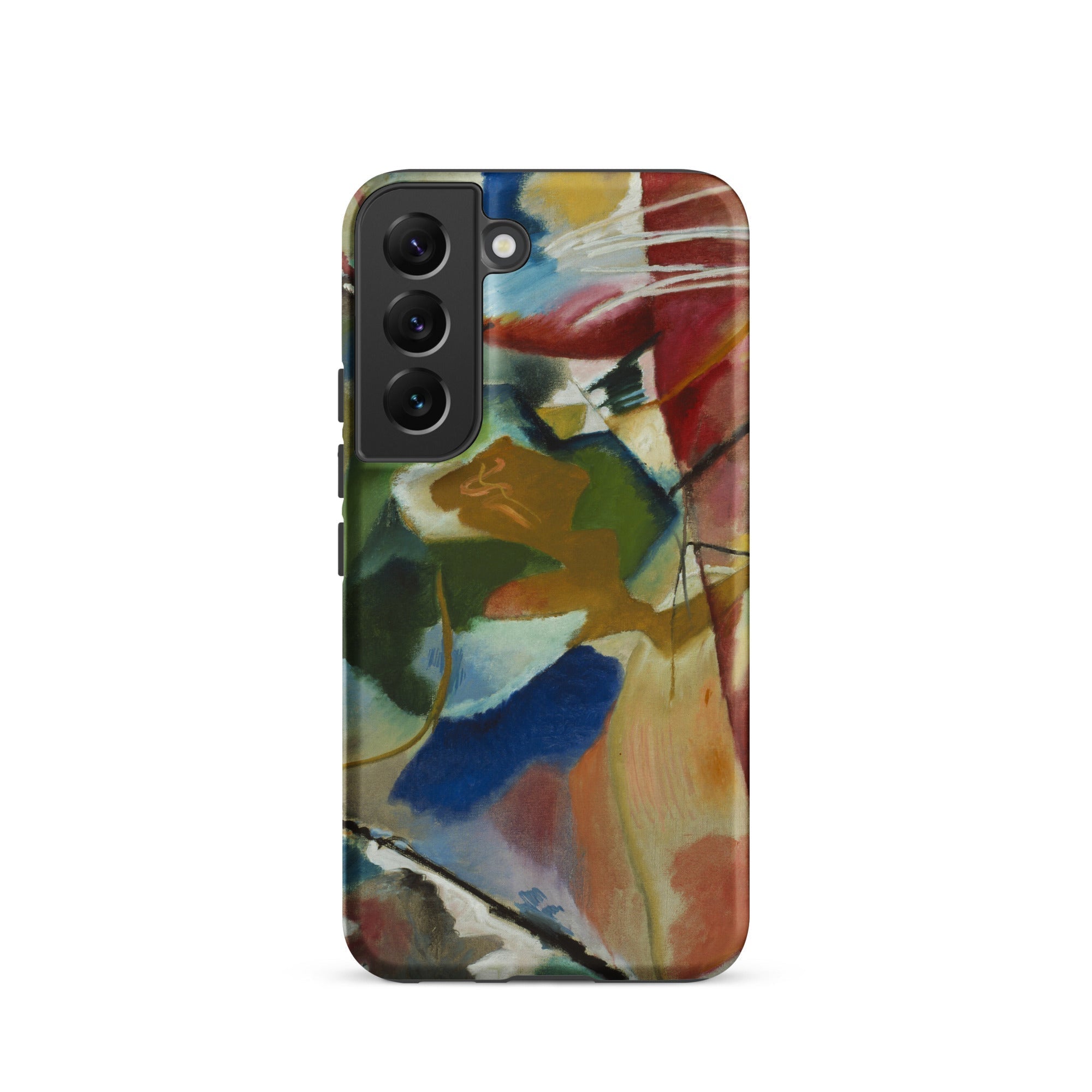 Painting with Green Center Vasily Kandinsky Samsung Case, Galaxy S22 / Matte, Smartphone Case Abstract Colorful Painting Design