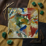 Painting with Green Center - Wassily Kandinsky Art Print / Canvas Vibrant Abstract Painting Bold Strokes Red Blue Green Vasily Kandinsky,
