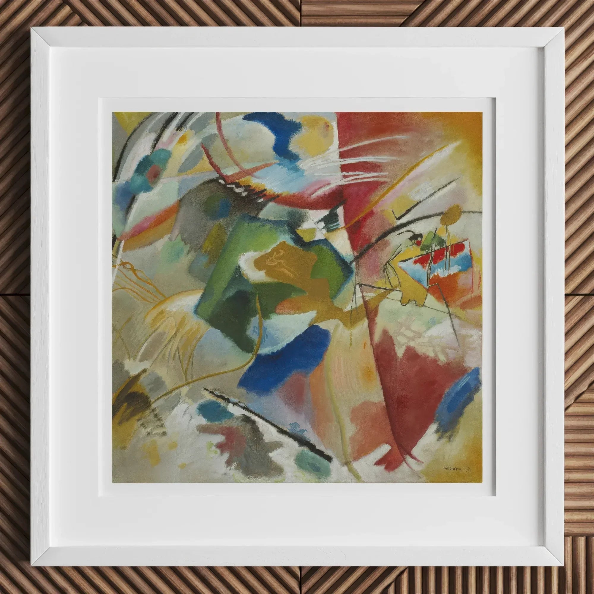 Painting with Green Center - Wassily Kandinsky Art Print Posters Prints & Visual Artwork