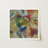 Painting with Green Center - Wassily Kandinsky Art Print / Canvas Vibrant Abstract Bold Strokes Red Blue Vasily, Kandinsky’s Revolutionary