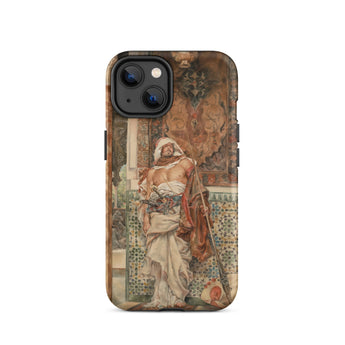 The Palace Guard 2 - Antonio Fabrés Phone Case Iphone 14 / Matte Phone Case Painting Man Turban Antonio Fabrés, 19th-century Orientalism,