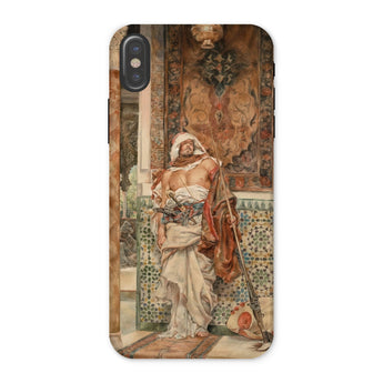 The Palace Guard - Antonio Fabrés Iphone Case, x / Matte, Phone Case Classical Painting Robed Figure Ornate Interior
