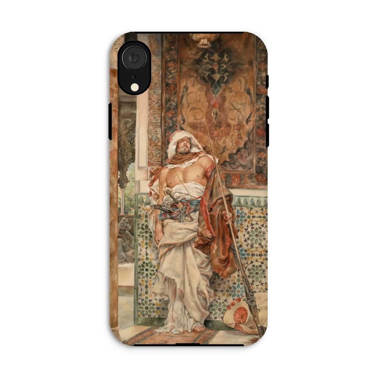 The Palace Guard Antonio Fabrés Iphone Case, Xr / Matte, Phone Case Classical Painting Woman Ornate Robes Tiled