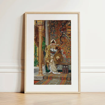 Palace Guard - Antonio Fabrés Orientalism Art Print / Canvas, 12x18’’ / 31x46cm / Natural Frame / Matboard, Posters Prints & Visual