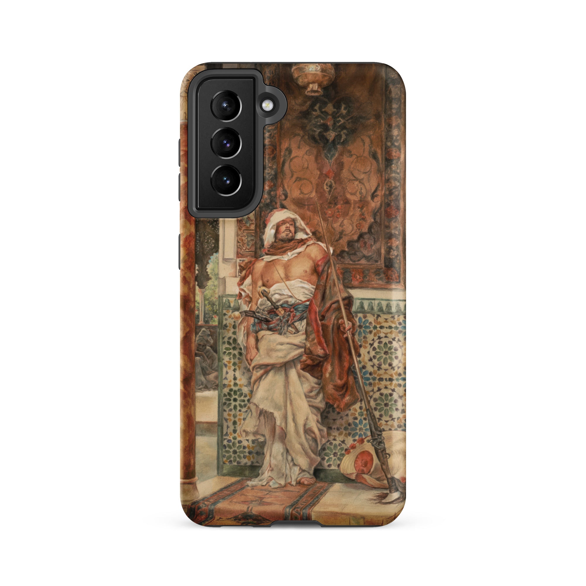 The Palace Guard Antonio Fabrés Samsung Case, Galaxy S21 Fe / Matte, Smartphone Case Classical Painting Man Traditional Attire
