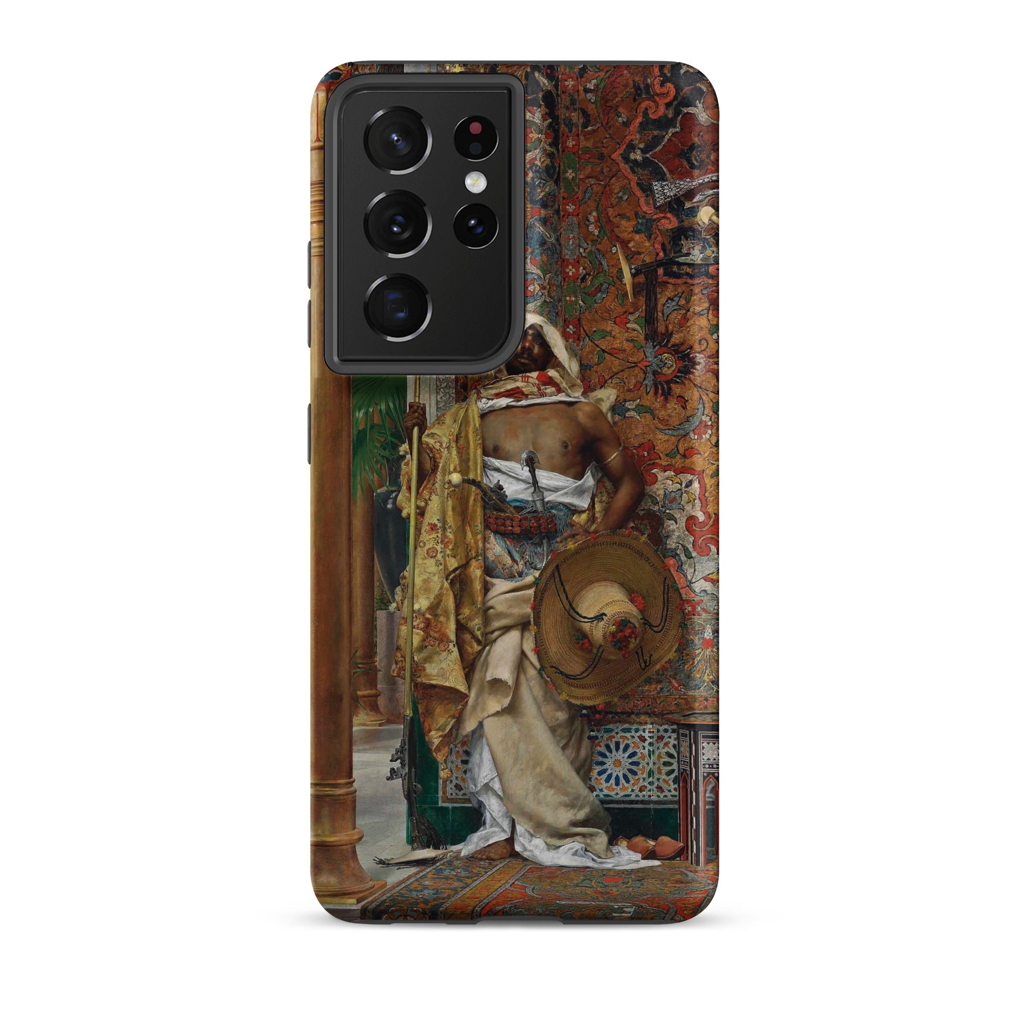 The Palace Guard Antonio Fabres Samsung Case, Galaxy S21 Ultra / Matte, Smartphone Case Classical Painting Orientalist Scene
