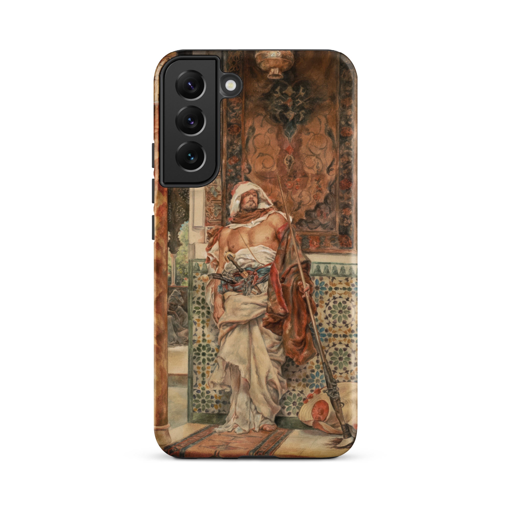 The Palace Guard Antonio Fabrés Samsung Case, Galaxy S22 Plus / Matte, Smartphone Case Orientalist Painting Man Traditional Attire