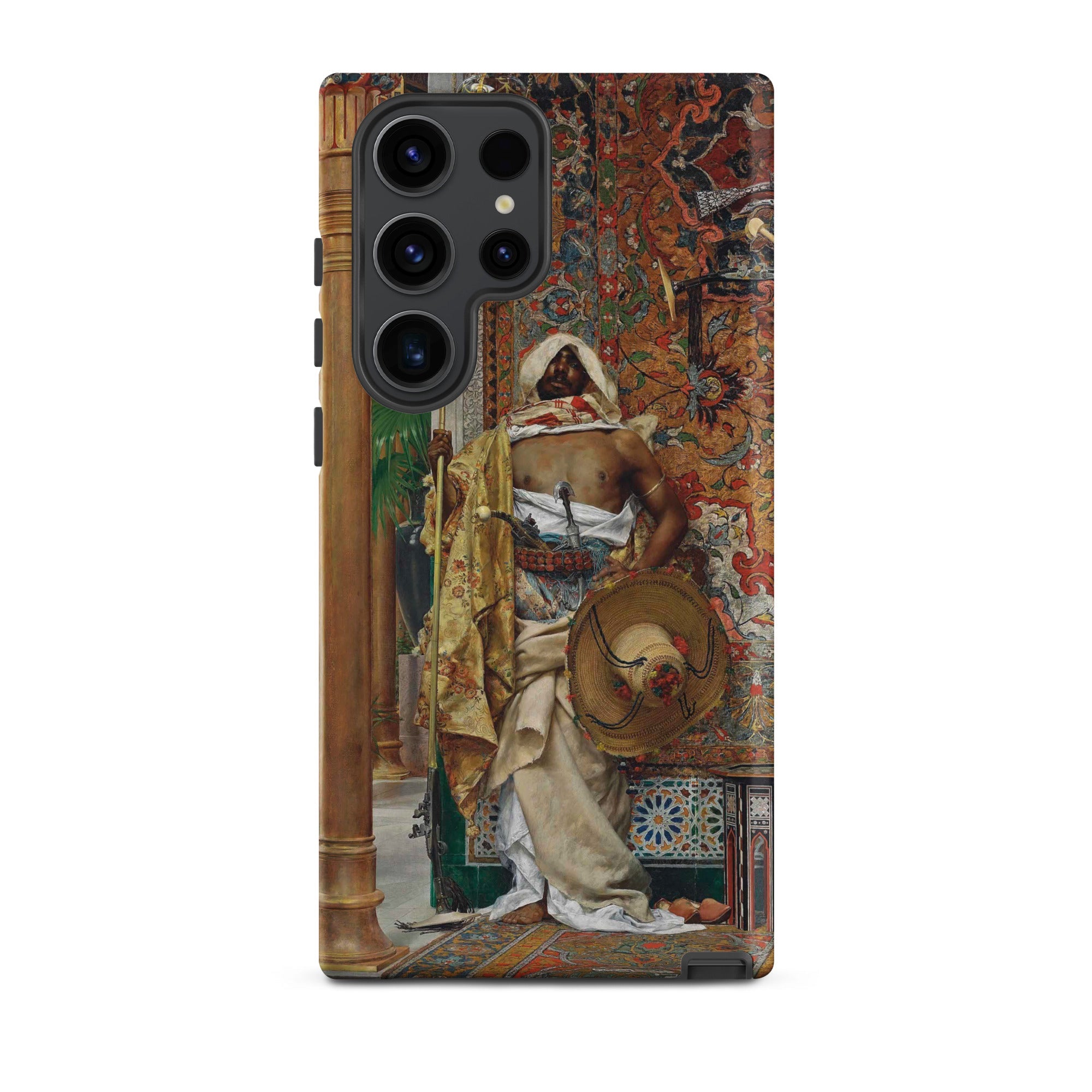 The Palace Guard Antonio Fabres Samsung Case, Galaxy S23 Ultra / Matte, Smartphone Case Orientalist Painting Man Traditional Attire