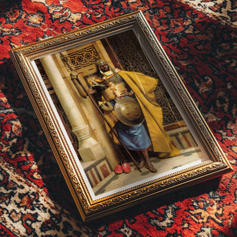 Palace Guard - Ludwig Deutsch Orientalism Art Print / Canvas, Ludwig Deutsch, Palace Guard Art, Ludwig Deutsch’s