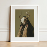 Pandora - Dark Priestess Art Print / Canvas, 12x16’’ / 31x41cm / White Frame / Matboard, Posters Prints & Visual Artwork, Toby Leon