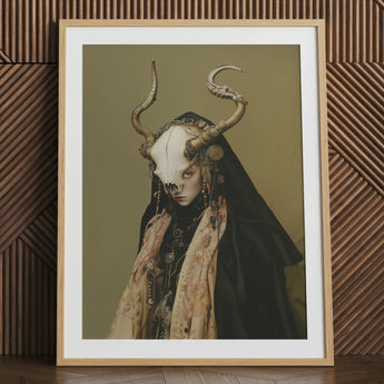 Pandora - Dark Priestess Art Print / Canvas, Dark Priestess Art, Skull Mask Locked, Specter Torn