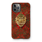 Panel in Buhl - Matthew Digby Wyatt Iphone Case, 11 Pro / Matte, Ornate Iphone Case Golden Grotesque Face Red Green