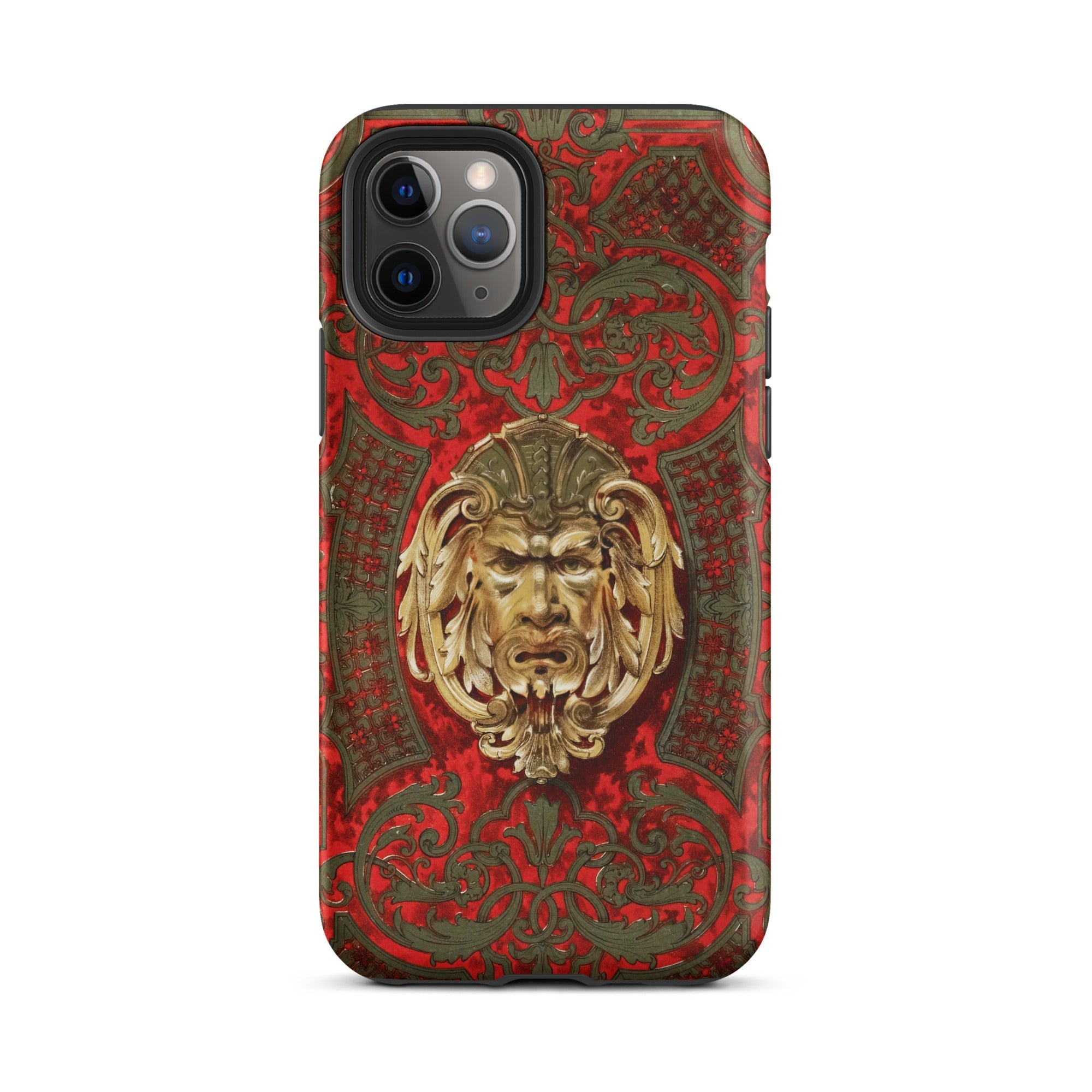 Panel in Buhl Matthew Digby Wyatt Iphone Case, 11 Pro / Matte, Ornate Red Gold Phone Case