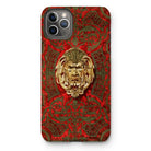 Panel in Buhl - Matthew Digby Wyatt Iphone Case, 11 Pro Max / Matte, Ornate Iphone Case Golden Lion Head Red Gold