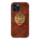 Panel in Buhl - Matthew Digby Wyatt Iphone Case, 13 Pro Max / Matte, Ornate Iphone Case Golden Grotesque Face Surrounded Intricate