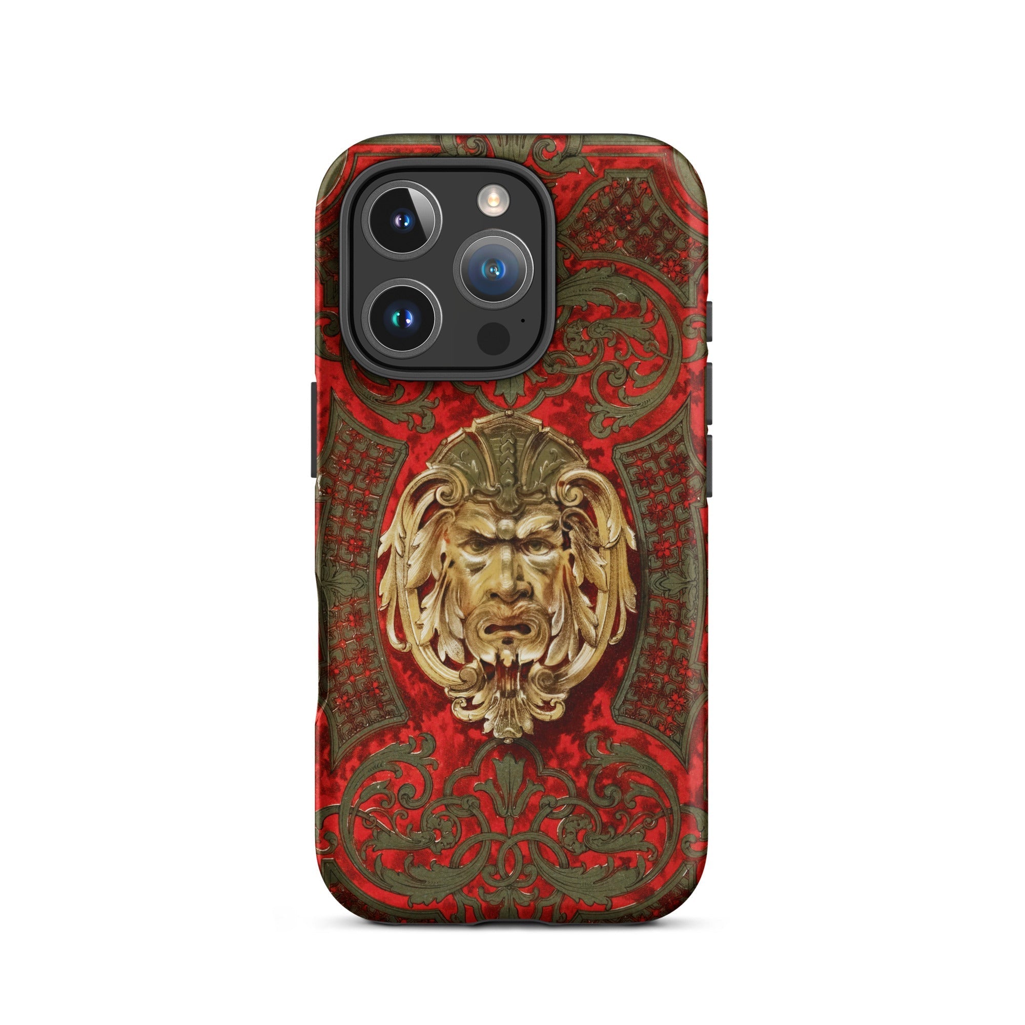 Panel in Buhl Matthew Digby Wyatt Iphone Case, 16 Pro / Matte, Ornate Phone Case Theatrical Mask