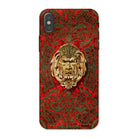 Panel in Buhl Matthew Digby Wyatt Iphone Case, x / Matte, Ornate Phone Case Golden Grotesque Face Surrounded Intricate