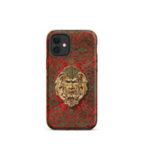 Panel in Buhl - Matthew Digby Wyatt Phone Case Iphone 12 Mini / Matte Red Gold Ornate Phone Case Matthew Digby Wyatt, Victorian Opulence,