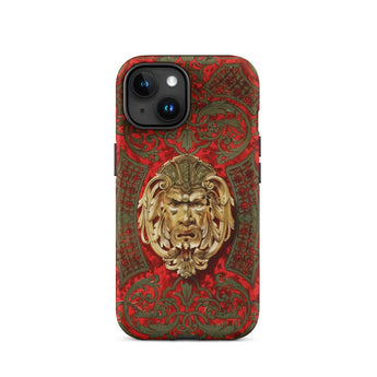 Panel in Buhl - Matthew Digby Wyatt Phone Case Iphone 15 / Matte Ornate Phone Case Grotesque Face Matthew Digby Wyatt, Victorian Opulence,