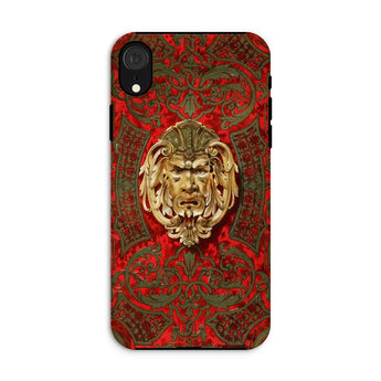 Panel in Buhl - Matthew Digby Wyatt Phone Case Iphone Xr / Matte Ornate Phone Case Golden Grotesque Face Red Gold Matthew Digby Wyatt,