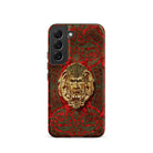 Panel in Buhl - Matthew Digby Wyatt Samsung Case, Galaxy S22 / Matte, Red Gold Ornate Phone Case Sculpted Face Design