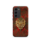 Panel in Buhl - Matthew Digby Wyatt Samsung Case, Galaxy S23 / Matte, Red Gold Ornate Phone Case Distressed Face Design