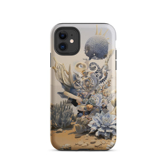 Pantheon - Surreal Cactus God Art Iphone Case, 11 / Matte, Phone Case Surreal Desert Scene