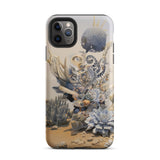 Pantheon - Surreal Cactus God Art Iphone Case, 11 Pro Max / Matte, Coral Reef Patterned Phone Case