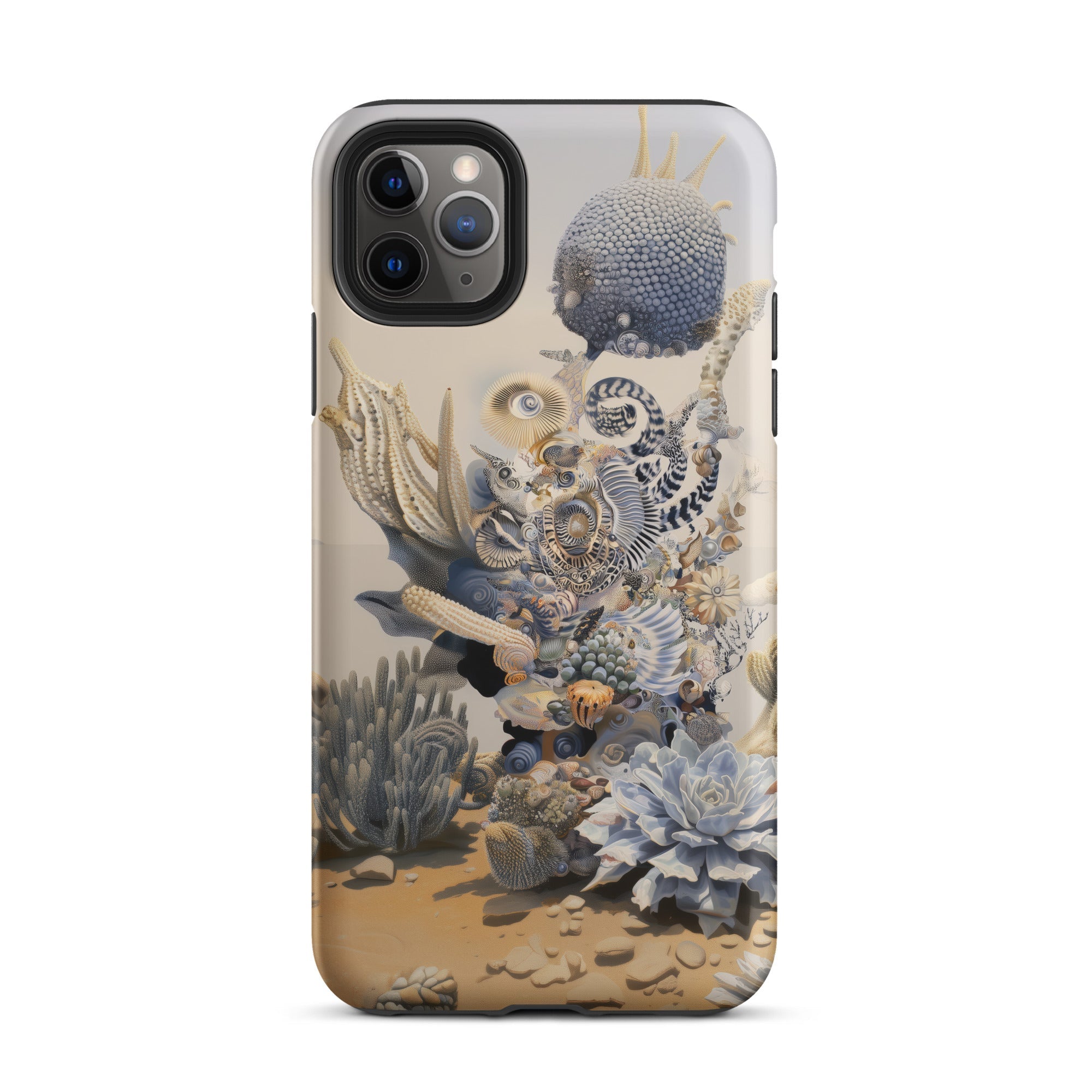 Pantheon Surreal Cactus God Art Iphone Case, 11 Pro Max / Matte, Coral Reef Patterned Phone Case