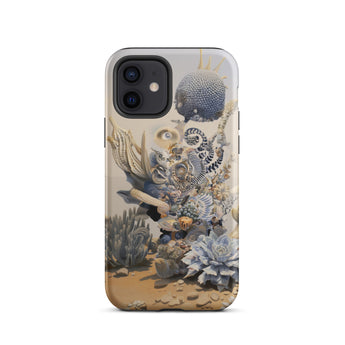 Pantheon - Surreal Cactus God Art Iphone Case, 12 / Matte, Iphone Case Surreal Coral Reef Design