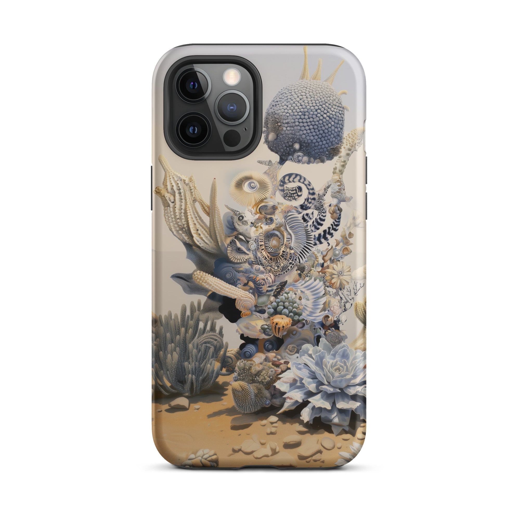 Pantheon Surreal Cactus God Art Iphone Case, 12 Pro Max / Matte, Iphone Case Surreal Desert Flora Design