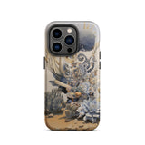 Pantheon - Surreal Cactus God Art Iphone Case, 14 Pro / Matte, Coral Reef Patterned Phone Case