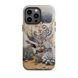 Pantheon - Surreal Cactus God Art Iphone Case, 14 Pro Max / Matte, Coral Reef Patterned Phone Case
