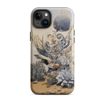 Pantheon - Surreal Cactus God Art Iphone Case, 15 Plus / Matte, Iphone Case Surreal Botanical Art
