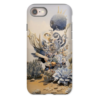 Pantheon - Surreal Cactus God Art Iphone Case, 8 / Matte, Phone Case Surreal Coral Reef Design