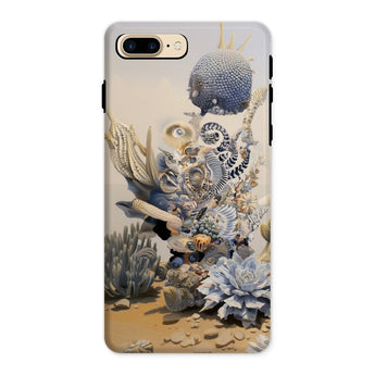 Pantheon - Surreal Cactus God Art Iphone Case, 8 Plus / Matte, Phone Case Surreal Coral Reef Design