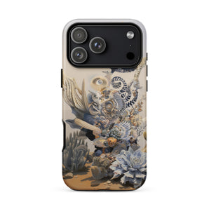Pantheon - Surreal Cactus God Art Phone Case Iphone 17 Pro Max / Matte Iphone 13 Pro Max Case Succulent Design Beige Surreal Cactus God,
