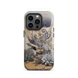 Pantheon - Surreal Cactus God Art Phone Case Iphone 14 Pro / Matte Coral Reef Patterned, Mobile Cases
