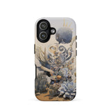Pantheon - Surreal Cactus God Art Phone Case Iphone 17 / Matte Iphone 12 Case Succulent Design Black White Surreal Cactus God, God Art, Art