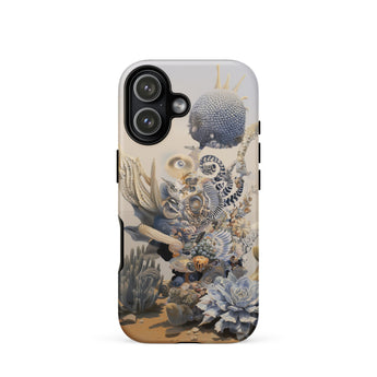 Pantheon - Surreal Cactus God Art Phone Case Iphone 17 / Matte Iphone 12 Case Succulent Design Black White Surreal Cactus God, God Art, Art